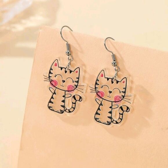 Cat Earrings   - Picture 2 of 6